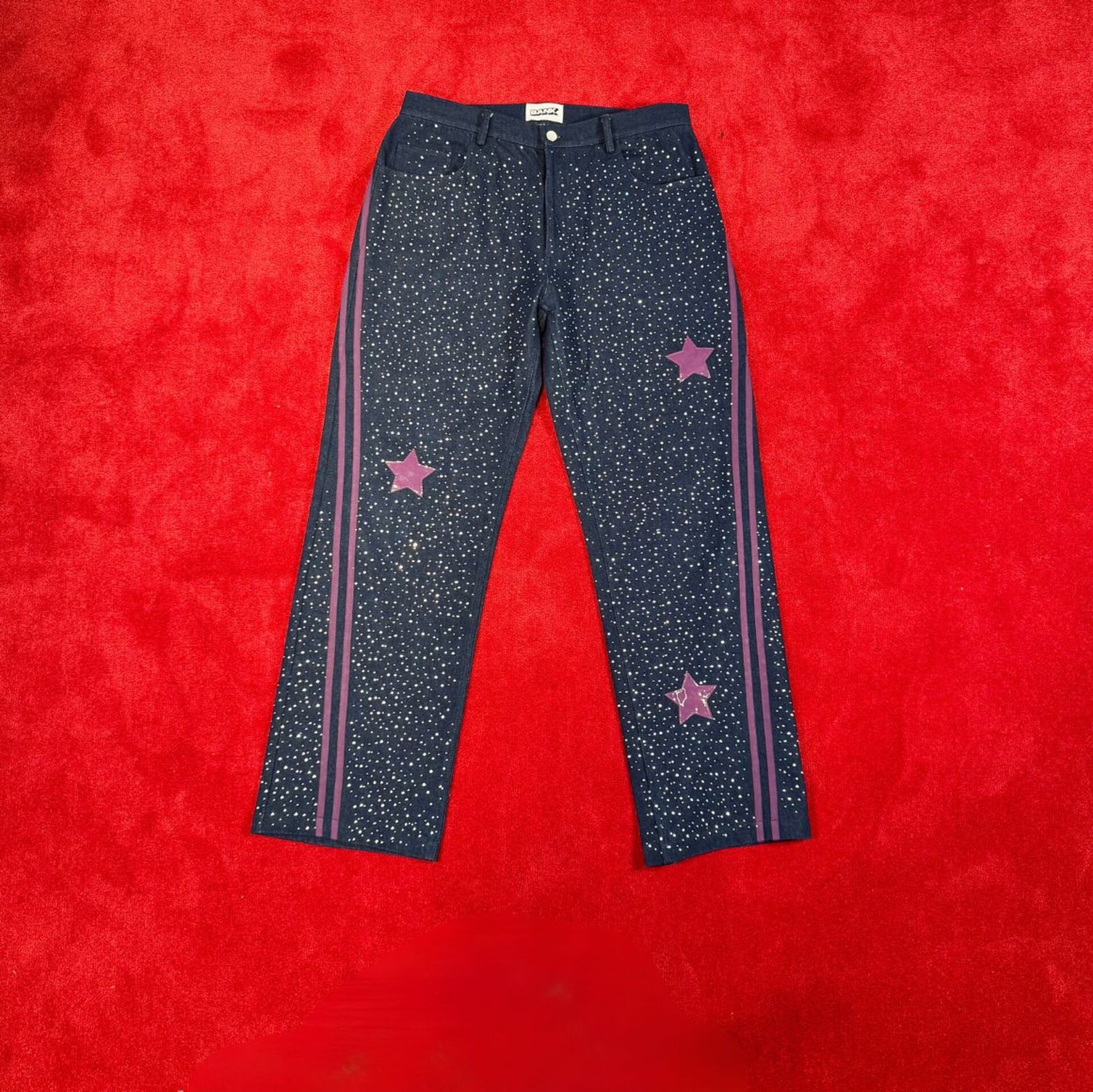 Broek Bankzitters, Ziggo Dome World Tour, donker blauw/paars, Gedragen